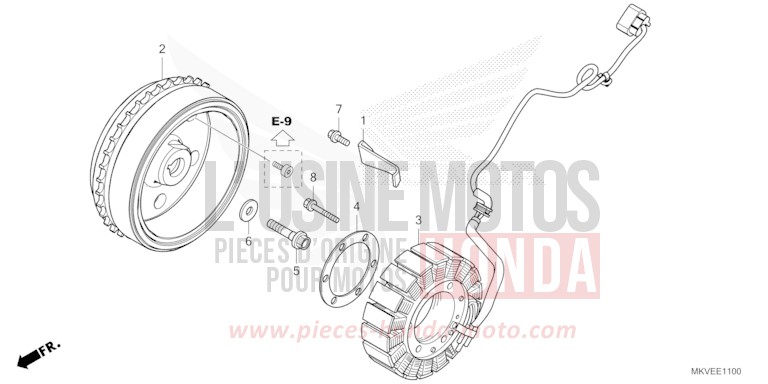 GENERATOR for Forza 750 MAT BALLISTIC BLACK METALLIC (NHA86) from 2025